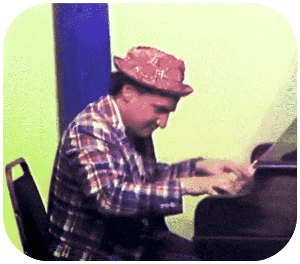 Uncle Floyd at the piano